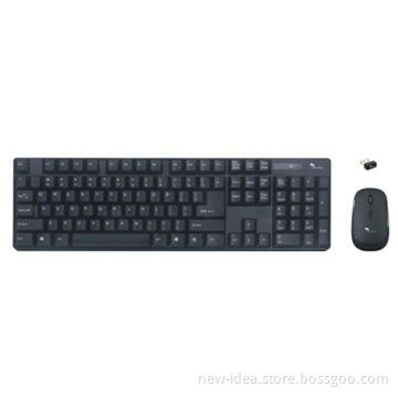 Wireless Keyboard and Mouse Combo, 2,410 to 2,470MHz Working Rate Range and 1.8 to 3.4V Working
